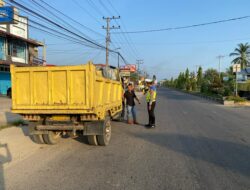 Berikan Teguran Secara Humanis, Satlantas Polres Aceh Tamiang Laksanakan Patroli Dikawasan Jalur KTL ( Kawasan Tertib Berlalulintas )