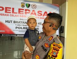 Polres Pidie Berangkatkan Pasien Operasi Bibir Sumbing Ke RS Bhayangkara Polda Aceh