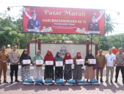 Sambut Hari Bhayangkara ke-78, Polres Aceh Timur Gelar Pasar Murah