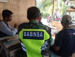 Demi Menjalin Hubungan Baik, Babinsa melaksanakan Komsos Dengan Warga Binaan