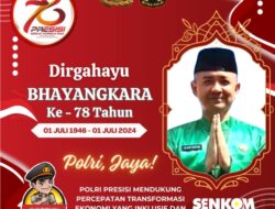 Kepala Dinas Kesehatan Kabupaten Aceh Tamiang, Berikan Ucapan Selamat HUT Bhayangkara Ke- 78
