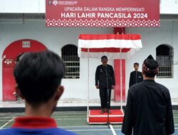 Peringati Hari Lahir Pancasila Lapas di Purwakarta Laksanakan Upacara Bendera