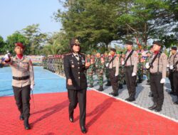 POLRES PESAWARAN GELAR UPACARA HARI BHAYANGKARA KE-78, POLRI PRESISI MEMBANGUN NEGERI MENUJU INDONESIA EMAS