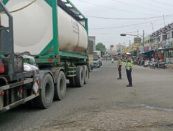 Cegah Kemacetan dan Kecelakaan Pada Pagi Hari, Sat Lantas Polres Aceh Tamiang Rutin Melaksanakan Strong Point