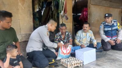 Jumat Berkah, Kapolsek Pantee Bidari Bantu Warga Kurang Mampu
