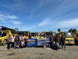 Kasat Lantas Polres Pidie Bekali Ilmu Tertib Berlalu Lintas Kepada Sopir Dump Truck