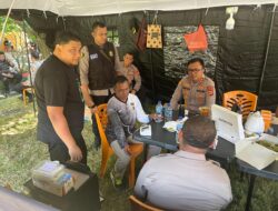 Memastikan Kesehatan Petugas Pengamanan PUSS, Sidokkes Polres Aceh Timur Lakukan Pemeriksaan Kesehatan