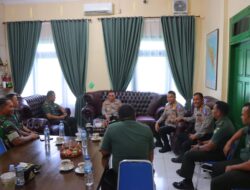 Minggu Pertama Berdinas sebagai Kapolres Aceh Tamiang, AKBP Muliadi Sambangi Dandim