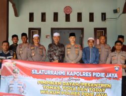 Silaturrahmi Kapolres Pidie Jaya dengan Pimpinan Dayah Al Muna: Mempererat Hubungan Polri dan Ulama