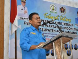 Kapolres Aceh Tamiang diwakili Kasi Humas Menghadiri Acara Konferensi Ke II PWI Aceh Tamiang