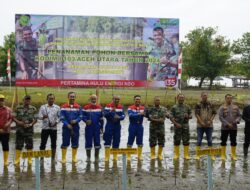 Peringati Hari Manggrove Sedunia, TNI Tanam 10.000 Bibit Pohon Mangrove Dan Bhakti Sosial