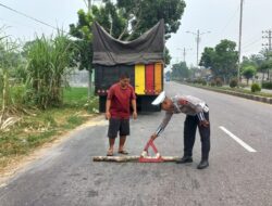 Berikan Teguran Secara Humanis, Satlantas Polres Aceh Tamiang Laksanakan Patroli Dikawasan Jalur KTL ( Kawasan Tertib Berlalulintas )