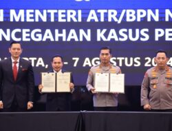 Polri dan Menteri ATR/BPN Perkuat Sinergitas Pemberantasan Mafia Tanah