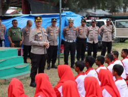 Kapolres Pidie Jaya Tinjau Latihan Paskibra, Tekankan Jaga Kesehatan dan Disiplin