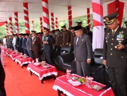 Kapolres Aceh Tamiang Hadiri Upacara Pengibaran Bendera HUT ke-79 Kemerdekaan RI