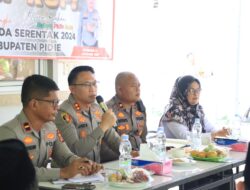 Polres Pidie Adakan Jeip Kupi Bersama Di Kecamatan Grong-grong Dalam Rangka Cooling System Pemilu 2024