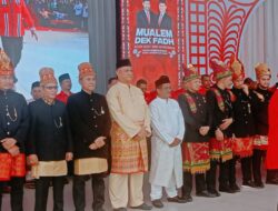 Deklarasi Bacalon Bupati dan Wakil, Armia Fahmi – Ismail Gunakan Busana Telok Belanga