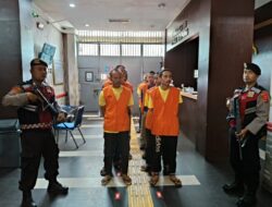 Sat Samapta Lakukan Pengamanan dan pengawalan Terhadap Tahanan Yang Akan Sidang
