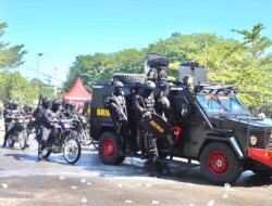 Sinergi TNI, Polri, dan Brimob Polda Aceh, Polres Pidie Jaya Gelar Simulasi Sispam Kota Jelang Pilkada 2024