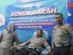 Satlantas Polres Pidie Gelar Donor Darah Jelang HUT Lalu Lintas Ke-69