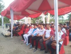 Pj.Bupati Amrullah Sambut Kotingen PON  XXI Aceh-Sumut Cabang  Takraw Di