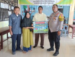 Bhabinkamtibmas Desa Purwodadi, Polsek Kejuruan Muda Lakukan Pengamanan dan Monitoring Penyaluran BLT