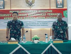 Kodim Aceh Utara Gelar Kegiatan Survei Kepuasan Masyarakat Terhadap Keberadaan Babinsa.