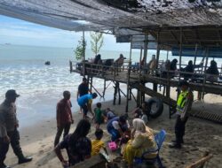 Polsek Banda Sakti Gelar Patroli di Wisata Ujong Blang untuk Antisipasi Guantibmas Saat Peringatan Maulid Nabi