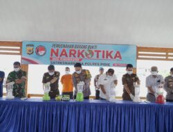 6 Kg Sabu Barang Bukti Sitaan Satresnarkoba Polres Pidie di Musnahkan
