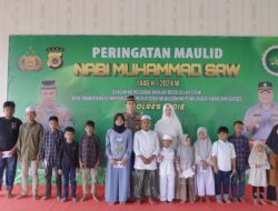 Polres Pidie Santuni Anak Yatim Pada Peringatan Maulid Nabi