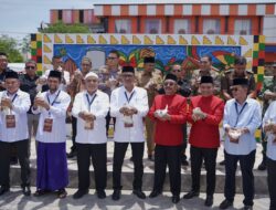 Kapolres Pidie Menghadiri Rapat Pleno Terbuka Pengundian dan Penetapan Nomor Urut Paslon Bupati dan Wakil Bupati Pidie.