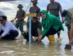 Dandim Aceh Utara Bersama Unsur Forkopimda Plus Bersihkan Sampah Di Waduk Pusong.