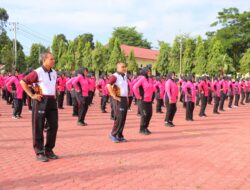 Dalam Rangka HKGB ke 72, Bhayangkari Cabang Aceh Tamiang Gelar Senam Bersama