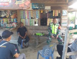 Untuk Mengetahui Kondisi Warga Binaan, Babinsa Koramil 08/Rantau Laksanakan Komsos Di Desa Binaan
