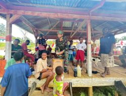 Tingkatkan Kemitraan Dengan Masyarakat, Satgas Yonif 501 Kostrad Gelar Giat Sosial di Papua Barat