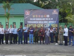 Turnamen Voli Guntur Geni Cup, Satgas Yonarmed 11 Kostrad Hadirkan Euforia HUT TNI ke-79 di Perbatasan