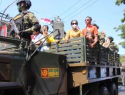 Pameran Meriah HUT Ke- 79 TNI, KH-178 Yonarmed 6 Kostrad Unjuk Gigi di Makassar