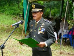 Kasdim 0117/Aceh Tamiang Pimpin Langsung Upacara Pemakaman Militer Almarhum Kapten Inf Abidin