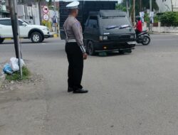 Patroli dan Strong Poin Antisipasi Rawan Macet  Sat Lantas  Pengaturan Arus Lalin Pagi