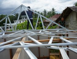 Satgas TMMD Percepat Pengerjaan RTLH Milik Adnan M.Adam Di Paloh Punti.