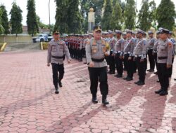 Kapolres Aceh Tamiang Pimpin Apel Gelar Pasukan Operasi Zebra Seulawah 2024