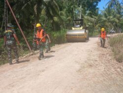 Satgas TMMD Ke 122 Kebut Pengerjaan Jalan Di Paloh Punti.