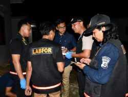 Tim Labfor Polda Sumatera Utara Olah TKP Penembakan Rumah Pribadi Anggota Polri, Polres Aceh Timur