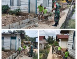 Got dan Saluran Air Jadi Sasaran Kerja Bakti 02/Pamona Puselemba Babinsa  Bersama Warga