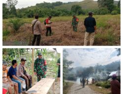 Patroli Terpadu, Babinsa Koramil 02/Pamona Puselemba Bersama Bhabinkamtibmas, Manggala Agni dan MPA Cegah Karhutla