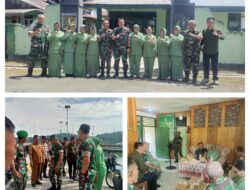 Kunjungan Kerja Perdana Komandan Kodim 1307/Poso Ke Koramil 1307-06/Una Una Di Kabupaten Tojo Una Una Wilayah Kodim 1307/ Poso