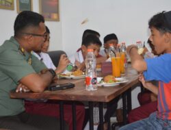 Dandim Aceh Utara Ajak Anak Yatim Makan Siang Bersama.
