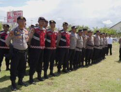 Amankan Apel Siaga Tim Pemenangan,  Kapolres Pidie Minta Pendukung Paslon Jaga Ketertiban