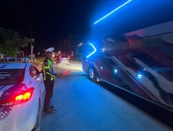Keamanan Jelang Pilkada, Satlantas Polres Pidie Jaya Intensifkan Patroli Blue Light