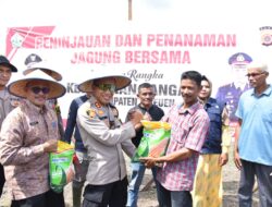Dukung Asta Cita Presiden RI, Polres Bireuen Tanam Jangung Bersama Masyarakat
